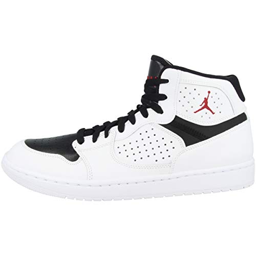Nike Men's Jordan Access Basketball Shoe, White Gym Red Black, 13